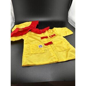 Vtg Morton’s Cabbage Patch Kids RAINCOAT & HAT Yellow and‎ Red Official CPK